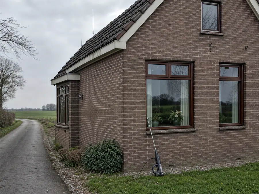 Vrijstaande woning in de gemeente Coevorden waarvan de spouwmuur wordt geïsoleerd